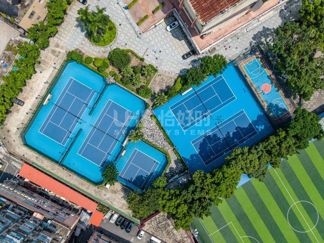 恰好时项目案例 海珠体育馆网球场带来运动解压方程式